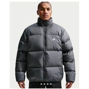 Nike Therma-FIT 550 Down Puffer Jacket Mens XL Iron Grey DB2975-068 NEW